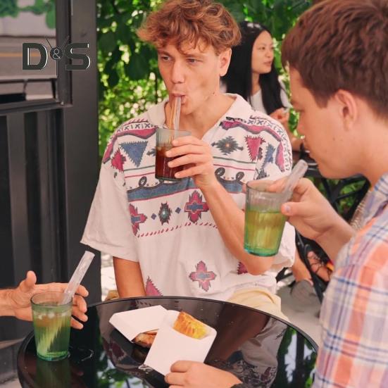 Flexibler Eisstrohhalm, wiederverwendbarer Cola-Eisstrohbereiter für Erfrischungsgetränke