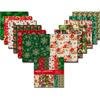 Frohe Weihnachten Crapbook-Papierblock, 15,2 x 15,2 cm, einseitig, Vintage-Scrapbooking, DIY, dekoratives Kartenzubehör, 24 Stück Junk-Journaling-Bastelpapier