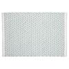 50x70cm Handwoven Cotton Doormat, Coastal Striped Entrance Mat, Non-Slip Machine Washable Absorbent Floor Rug for Kitchen Bathroom Balcony Hallway