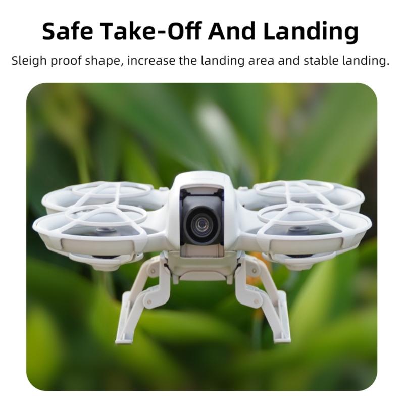 Heightened Landing Gear Landing Skids for Drones Foldable Support Legs with Screw Fixation Drones Accessories