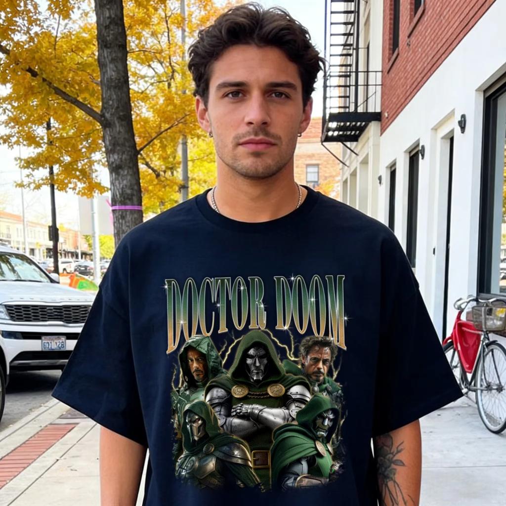 2026 Doctor Doom Avenger Comic Graphic Tshirts for Movie Fan Gift Marvel Superhero Print Tshirt Summer Casual Soft Men Clothing