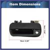 Car Exterior Door Handles Front Left for Hyundai Excel 90-94 Black 1 Pcs