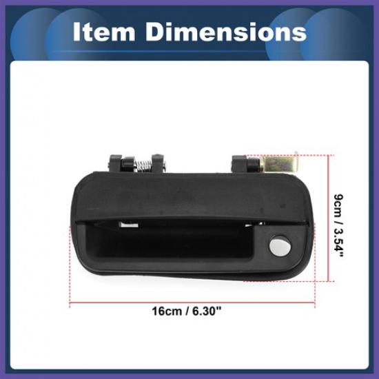 Car Exterior Door Handles Front Left for Hyundai Excel 90-94 Black 1 Pcs