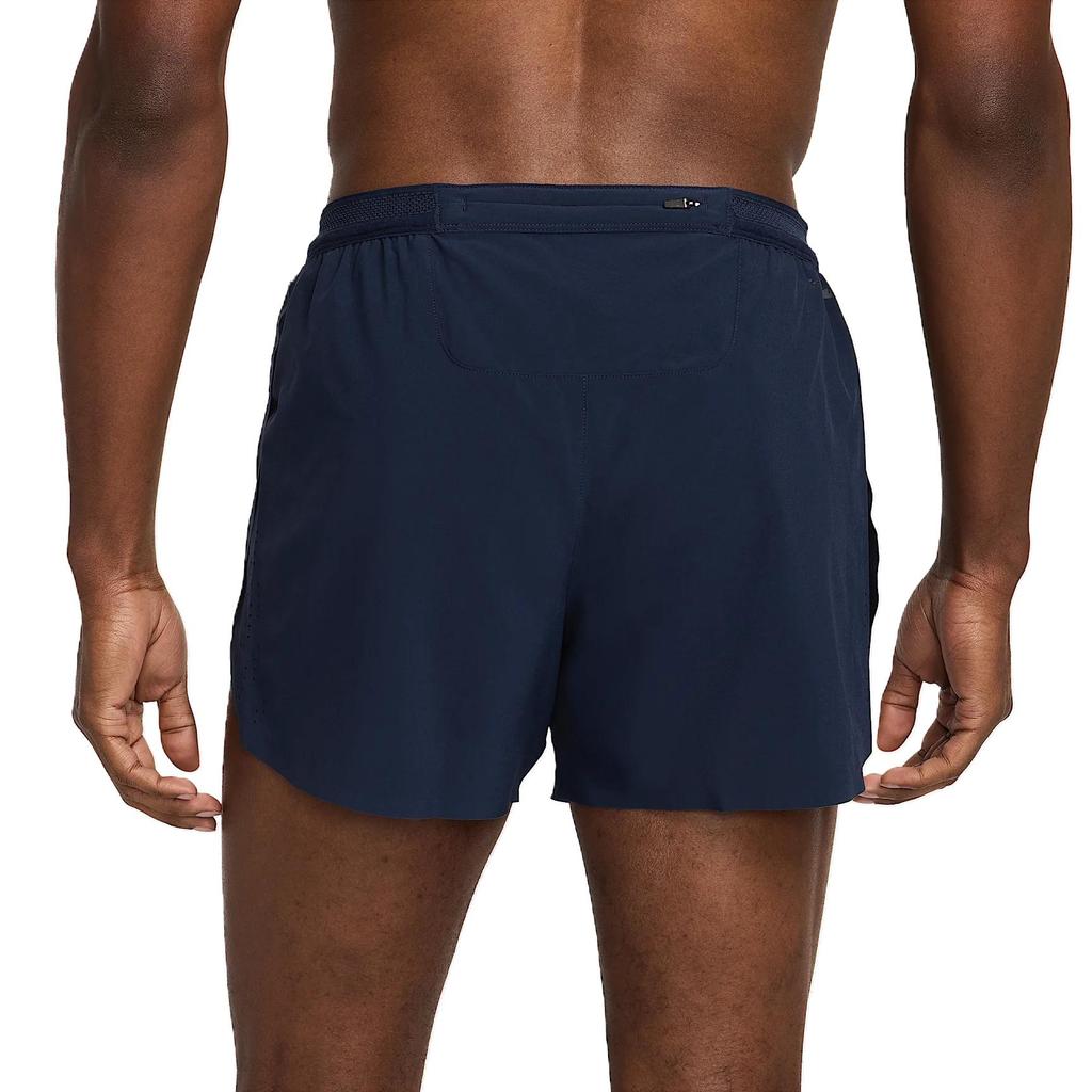 Nike Men's AeroSwift Dri-FIT ADV 4" (10cm) Brief-Lined Running Shorts 'Obsidian/Bright Crimson' FN3352-451