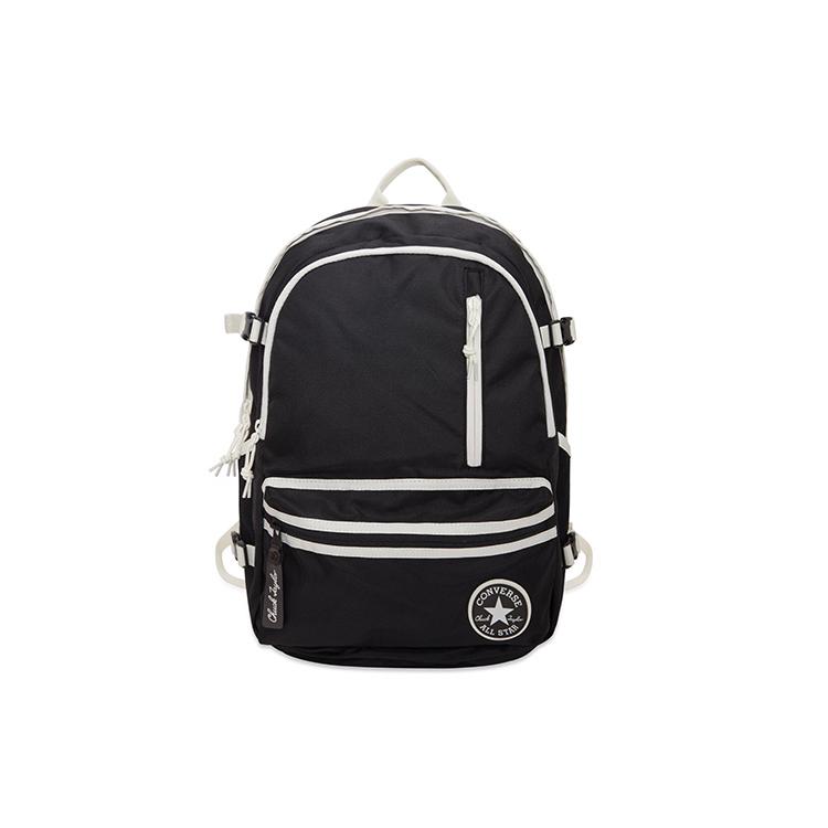 New Converse Straight Edge Polyester Backpack Regular Unisex Black 10023003-A01