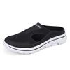 Men Slippers Breathable Mesh Casual Flat Shoes Outdoor Home Lightweigh Solid Slip On Couple Shoes Walking Sport Sandals2025