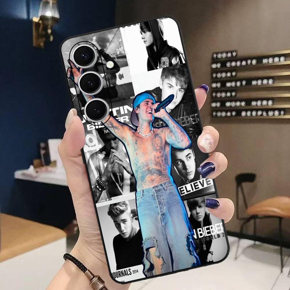 Singer Justin B-Bieber Phone Case For Samsung S 24 Fe 25 Ultra Plus 20 Lite 21 30 22 23 24 22 Ultra 5G Fundas