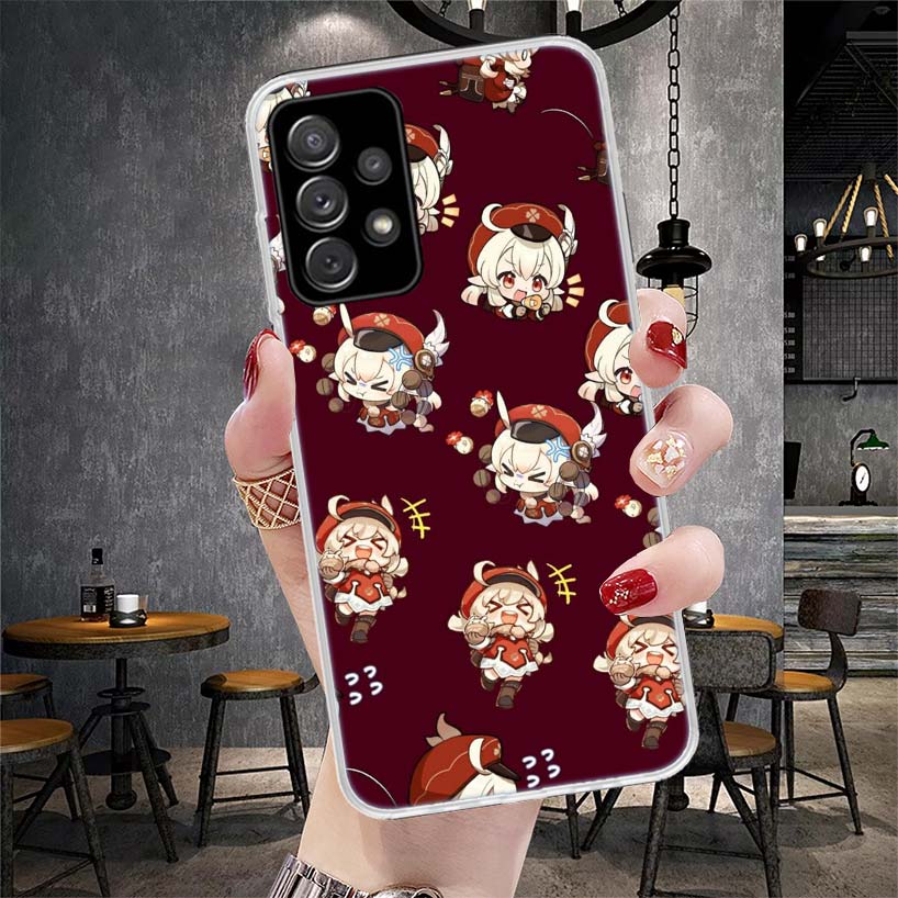 Genshin Impact Klee Phone Case For Samsung Galaxy A12 A22 A32 A52 A72 A02S A51 A50S A71 A70 A31 A20S Note 20 Ultra S10 A10S Gala