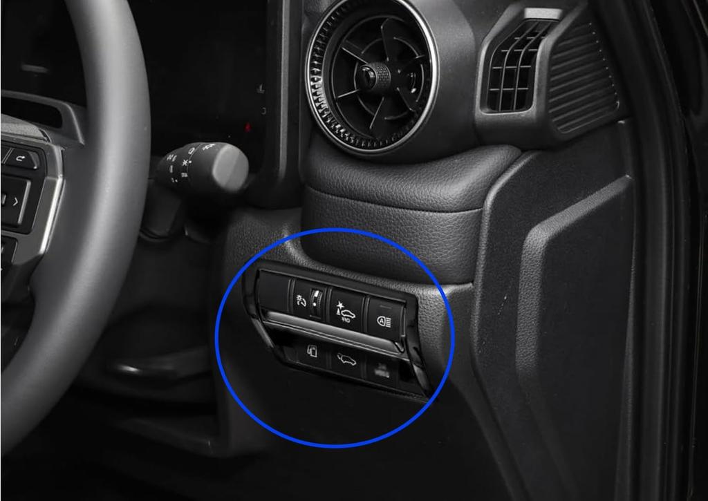 Console Switch Panel for 2024 Toyota Land Cruiser 250 Series Custom Parts for Land Cruiser 250 Headlamp Adjustment Button Garnish for LAND CRUISER 250