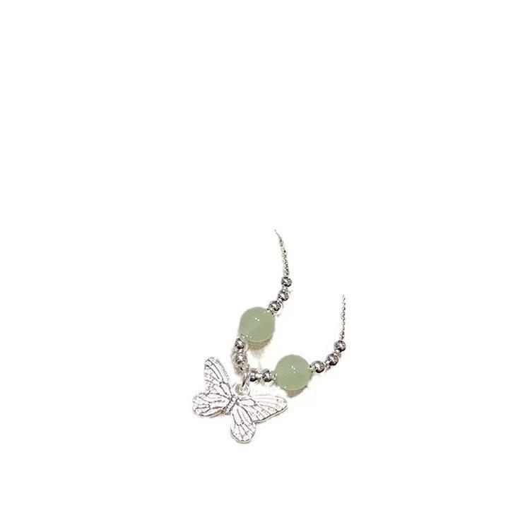 Butterfly Necklace Women's New Chinese Style Guochao Pendant Niche Design Light Luxury High Sense Collarbone Chain