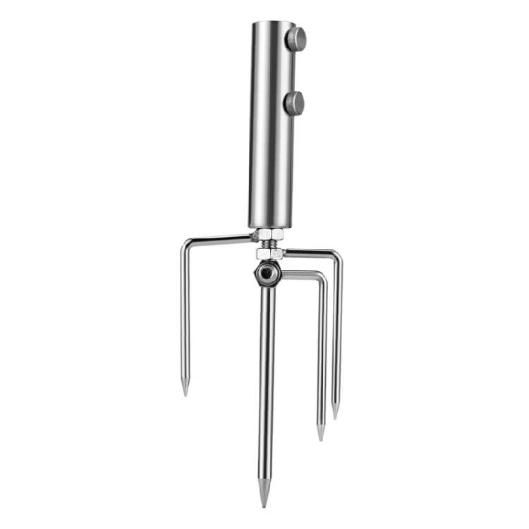 Stainless Steel Beach Umbrella Holder Windproof Rustproof Umbrella Stand Fishing Umbrella Sand Anchors Parasol Brackets 1