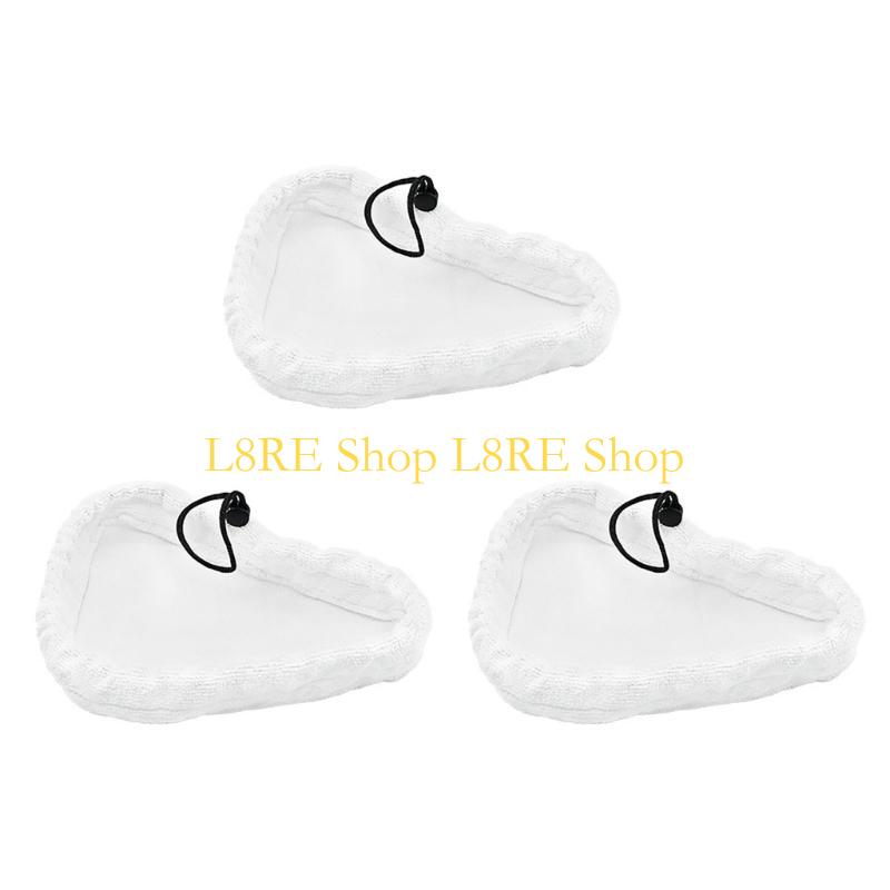 

L8RE 3/6/8Pcs Microfiber Steam Mops Replacement Triangles Mops Pads Fit for H20 S302
