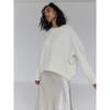 Women Round Neck Loose Knit Sweater, Autumn Winter Casual Soft Pullover Jumper for Ladies