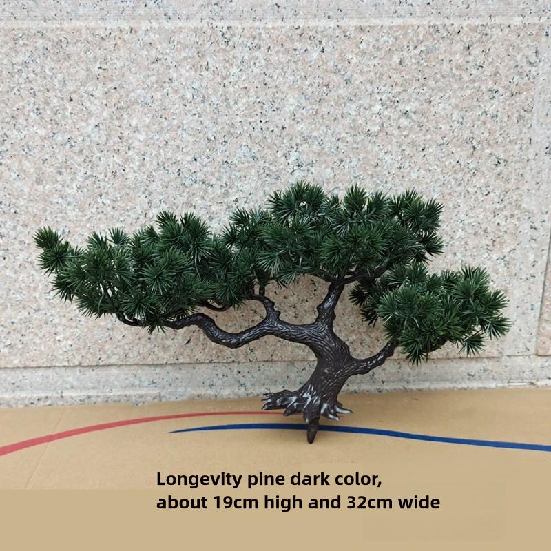 Simulation Welcoming Pine Bonsai Desktop Decor Simulation Plant Small Potted Living Room Green Plant Decoration Ornaments