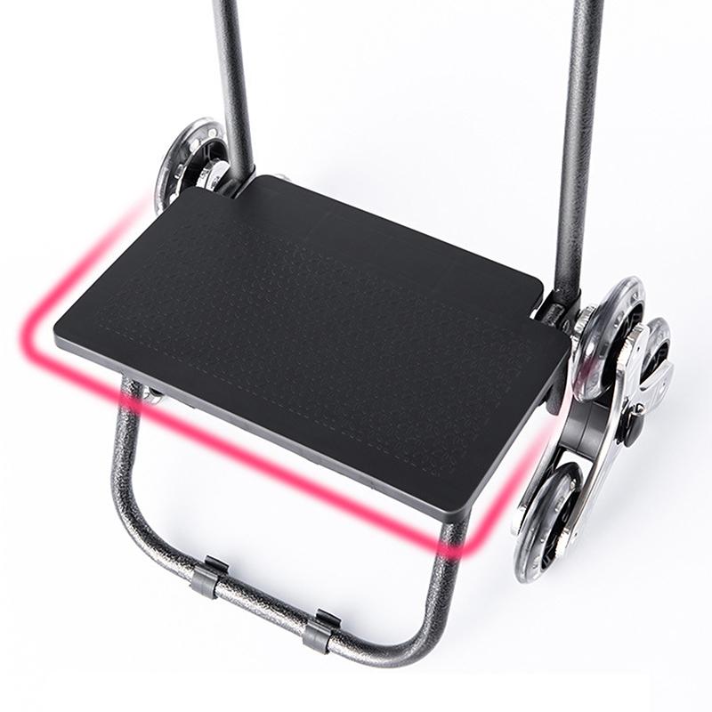 Grocery Cart Small Cart Climbing Stairs Folding Small Trailer Hand-Pulled Trolley Household Portable Storage Shopping Cart