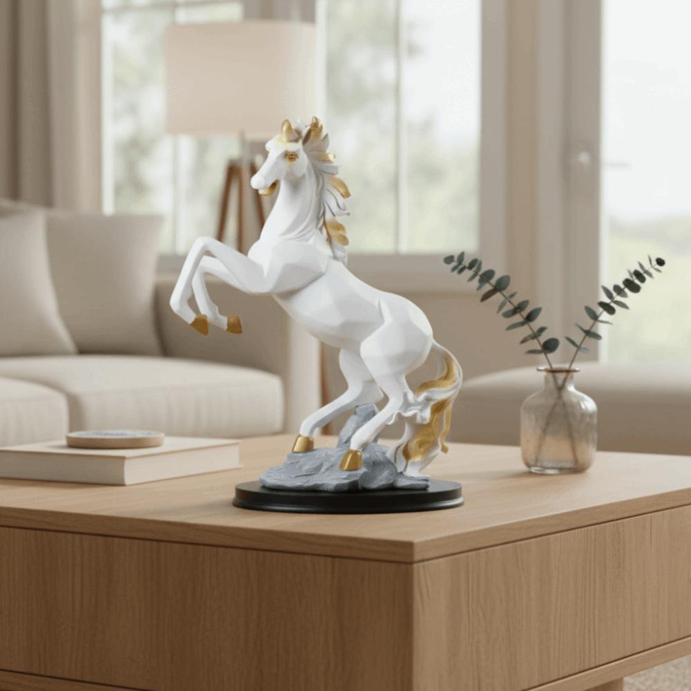 Art Horse Ornament Modern Animal Sculpture Desktop Ornament Horse Statue  Entrance