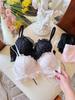 Japanese Lolita Princess Lace-Up Maiden Lace Bra Set for Small Chest
