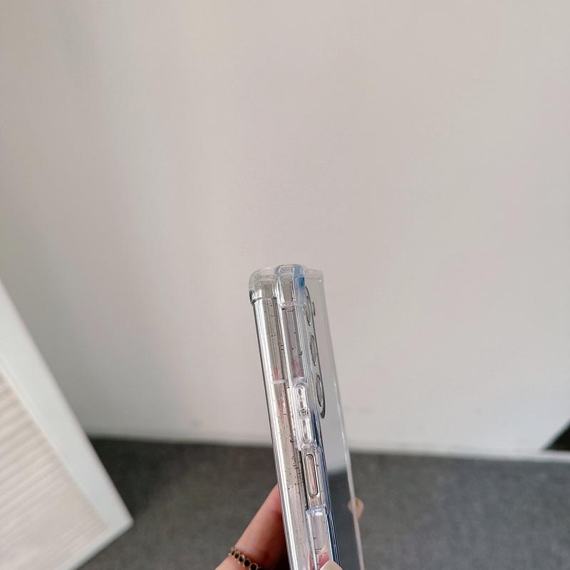 Luxury Clear Mirror 2pcs Phone Case For Samsung Galaxy Z Fold6 Fold5 Fold4 3 Flip6 Flip5 Flip4 3 Acrylic Shockproof Transparent Slim Folding Cover
