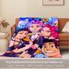 Gruppo di Ragazze Anime K-POP  Coperta Morbida Calda delle Quattro Stagioni  Copriletto Spesso a Maglia in Poliestere per Tutte le Stagioni per Letto, Campeggio, Viaggio  Regalo Perfetto
