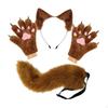 Headband Tail Gloves Set Animal Long for Birthday