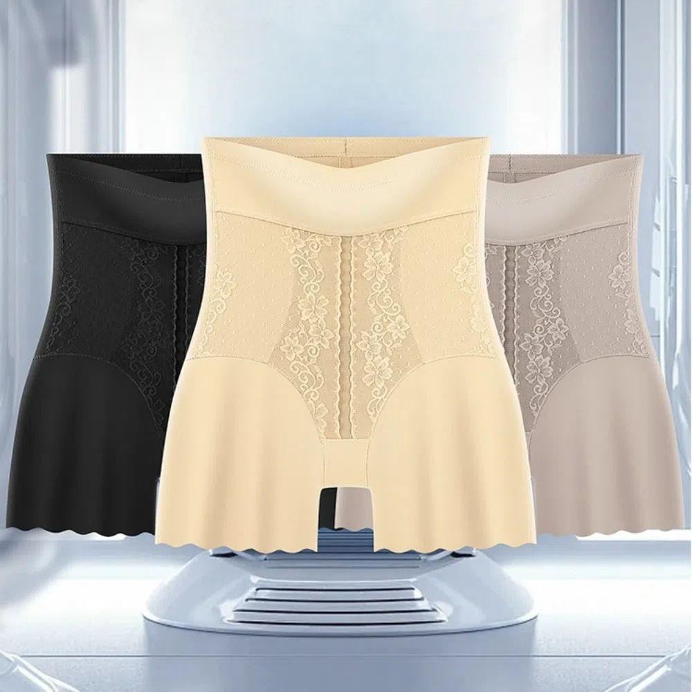 Seamless Butt Lifter Briefs High Waist Tummy Control Underwear Elastic Slimming Underpants Lady