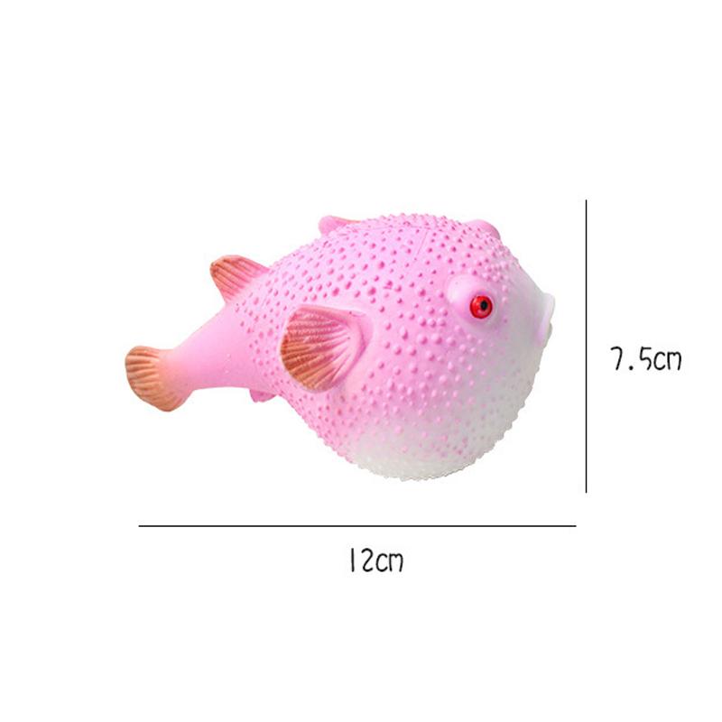 Novelty Squishy Fish Stress Ball Funny Stretch Squeeze Fidget Toy for Kids & Adults Prank Gift for Fool's Day