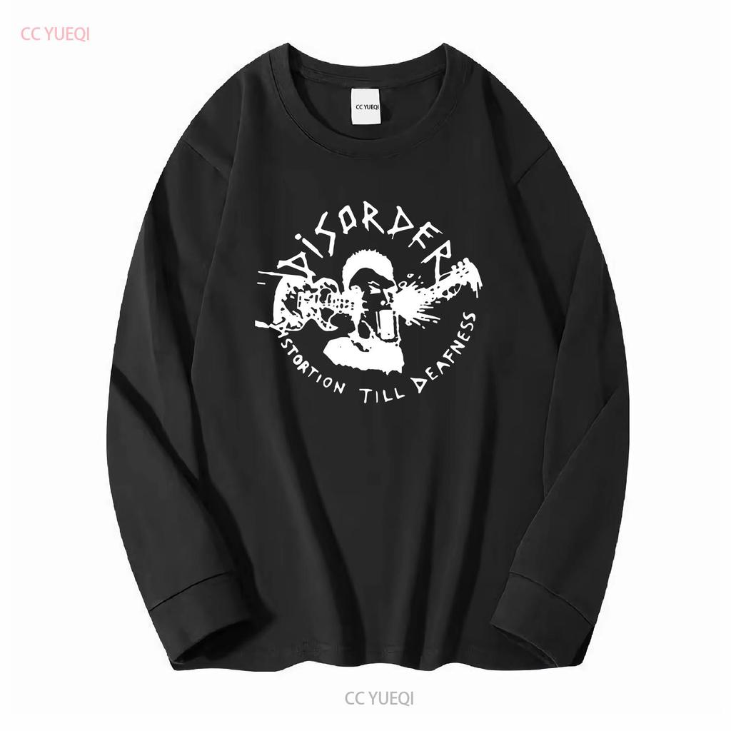 Disorder Thrash Hardcore Punk Rock Band T Shirt Long or Short Sleeves Vintage Washed Comfortable Top For Everyday Wear