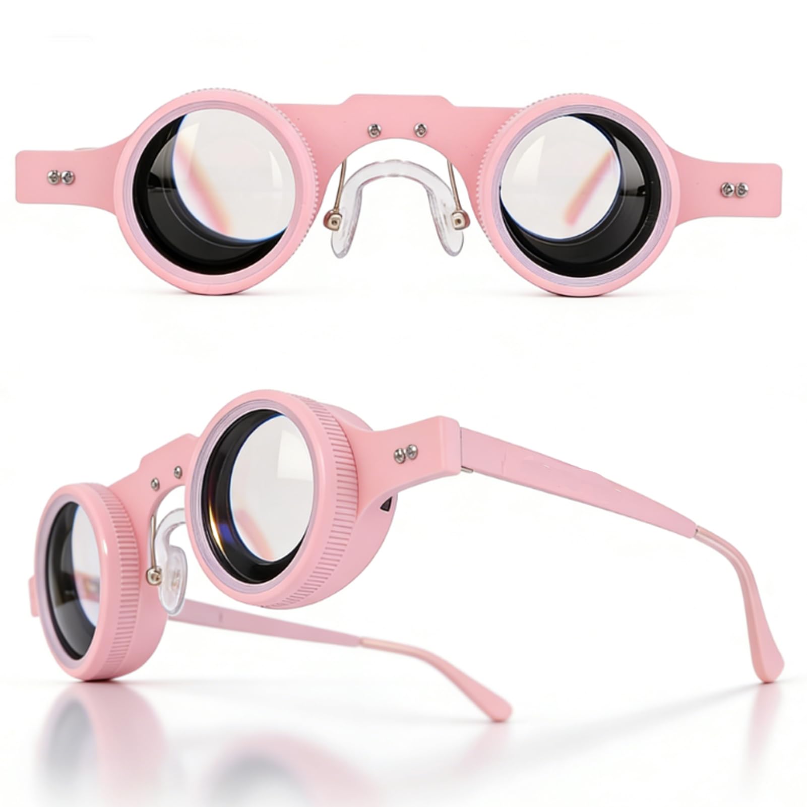 

VBESTLIFE Fishing 10x HD Magnification Opera Birdwatching Concert Theater Binoculars Binoculars, Hands-Free (Pink) рожевий