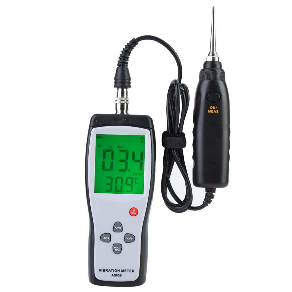 LCD Vibration Tester Meter Vibrometer Gauge Analyzer Vibration Tester AS63B