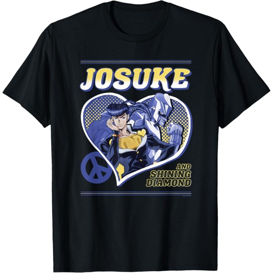JoJo s Bizarre Adventure Джоске и Сияющий Алмаз Аниме Футболка S чёрный