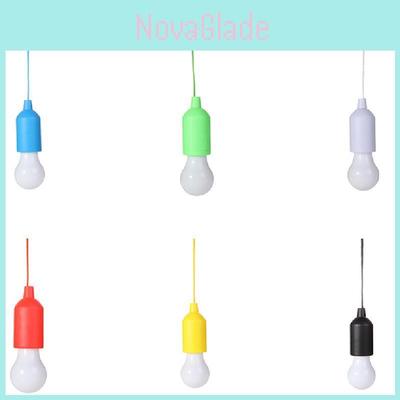 Vintage Retro Led Pull Cord Camping Light Outdoor Camp Light Night Lamp Red Blue Green Black White Orange Yellow Pink