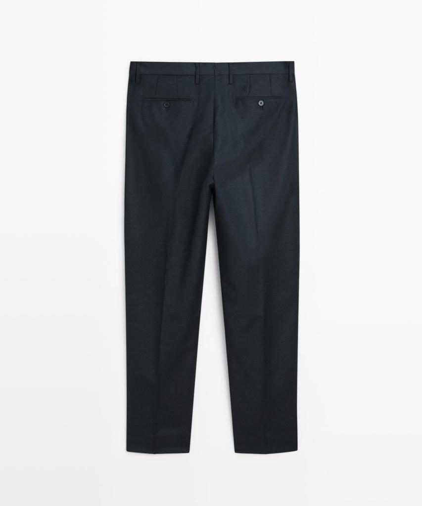 Masimodutti Cold Wool Micro Texture Suit Pants