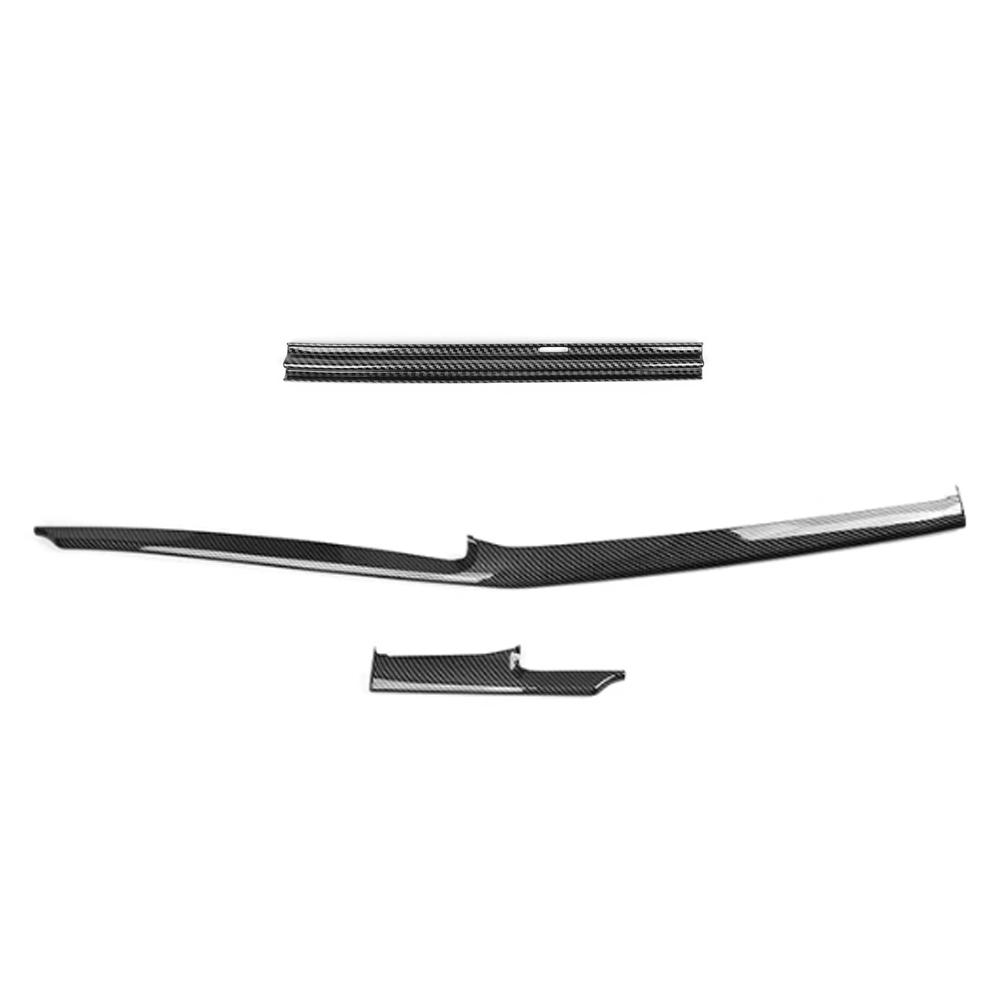 Carbon Fiber Dashboard Middle Center Console Cover Trim Strip Car Interior For Kia Sportage NQ5 2026 Accessories LHD