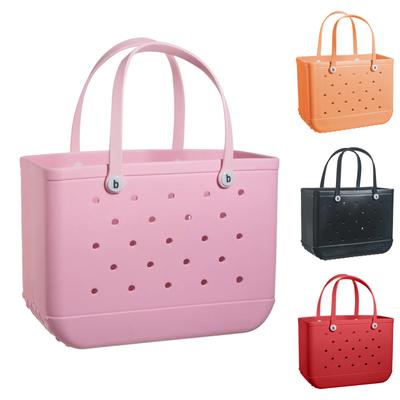 Beach Bag Storage Bag Handbag Solid Color Waterproof Eva Hole Large Storage Bag, Outdoor Tote Bag Portable Travel Bags
