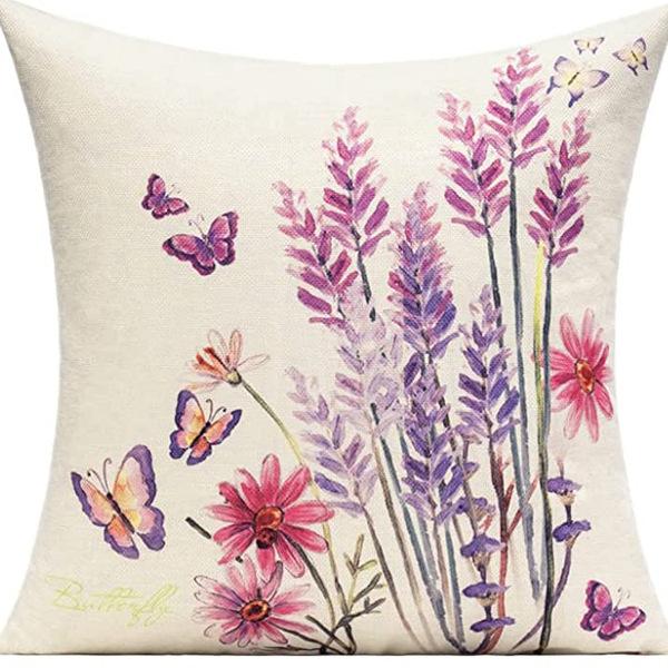 Plant and Flower Print Pillow Case Car Home Sofa Living Room Linen Pillow Cushion Nordic Style