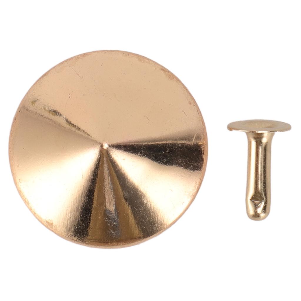 100 Sets Pilznägel Nieten 25mm DIY Verchromte Eisen Kegelspikes und Nieten Pilzkopf Nieten für Reparaturen