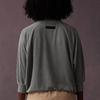 Fear of God Essentials Drop 2 SS23 Terry Cloth 3/4 Mock Neck Sweatshirt Women Tops Sycamore Mist-Blue FOG-SS23-350