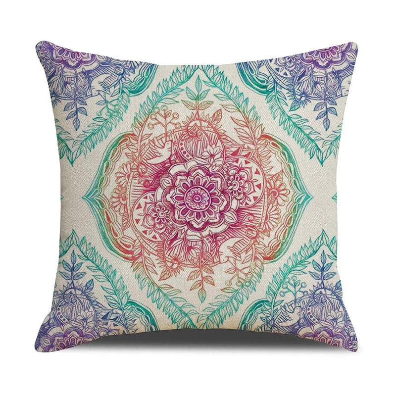 Pattern Printed Pillowcase Bedroom Sofa Cushion Cover Linen Pillowcase Geometric Nordic Style Side Sleeping