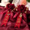 Premium Wedding Boutonniere Set for Groomsmen, Brides, and Groom - Creative Artificial Lapel Flowers and Pins for Bridesmaids.