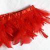 50Pcs Turkey Feather Fire Piece Feather Cloth Edge, Skirt Lace Feather Wall Feather Light Diy Dance Suit Decorative Materials