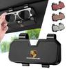 Car Visor Sunglasses Case Holder Clip Goat Eyeglasses Hanger For Porsche Cayenne Panamera Macan Boxster Cayman 718 911 Sticker