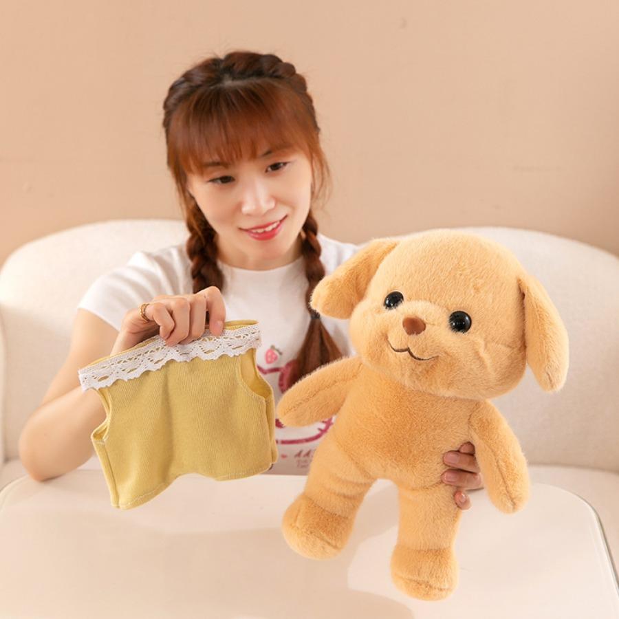 Plyšová hračka Pudel Zvieratko z lesa Roztomilé anime plyšové hračky Kawaii psie bábiky Vianočný darček Mäkké šteniatko Domáce zvieratko Dekorácia na pohovku