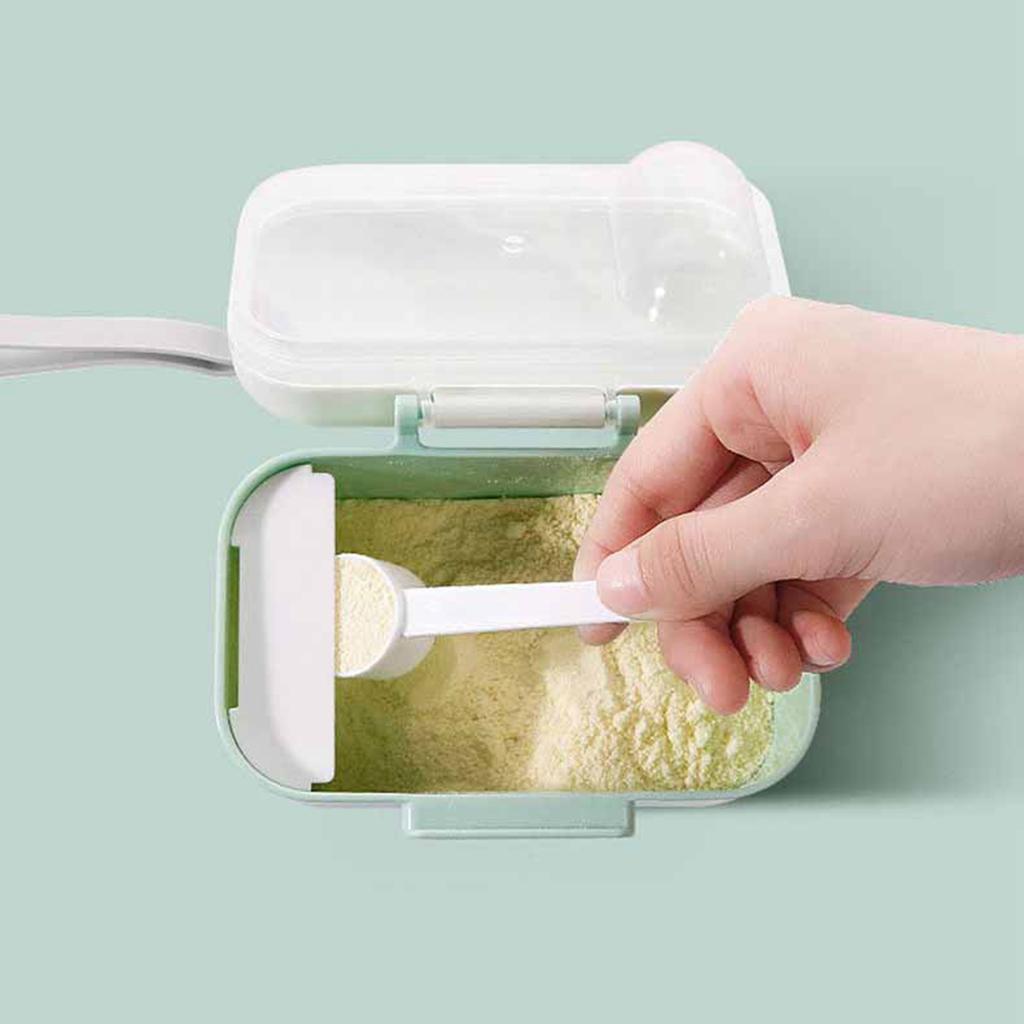 Cutie de depozitare pentru lapte praf PP Shell fără BPA Cutie portabilă pentru lapte praf pentru bebeluși cu șnur
