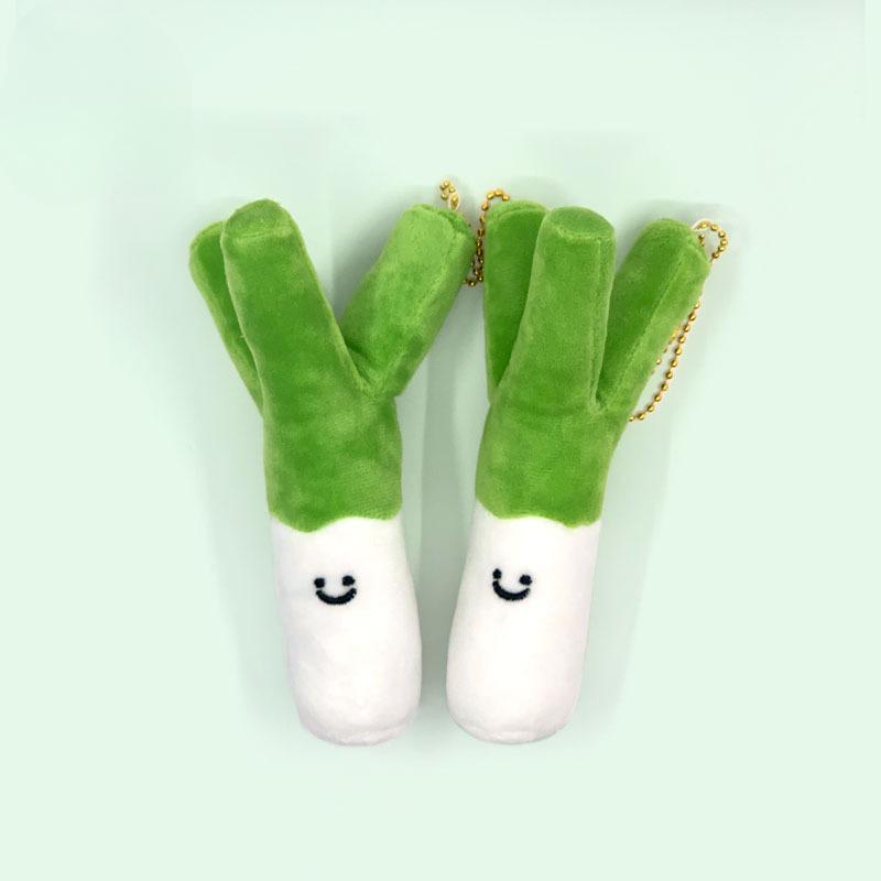 15CM New Anime Hatsune Miku Scallion Q Version Kawaii Figure Plush Doll Cartoon Toys Bag Pendant Stuffed Toy Cosplay Props Gifts