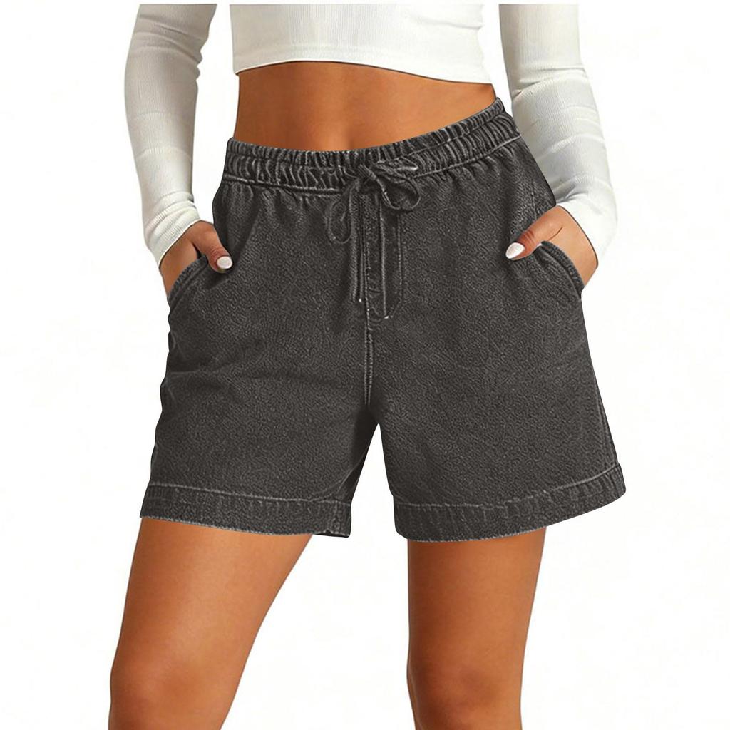 Women  Baggy Wide Leg Denim Shorts Casual Jean Shorts