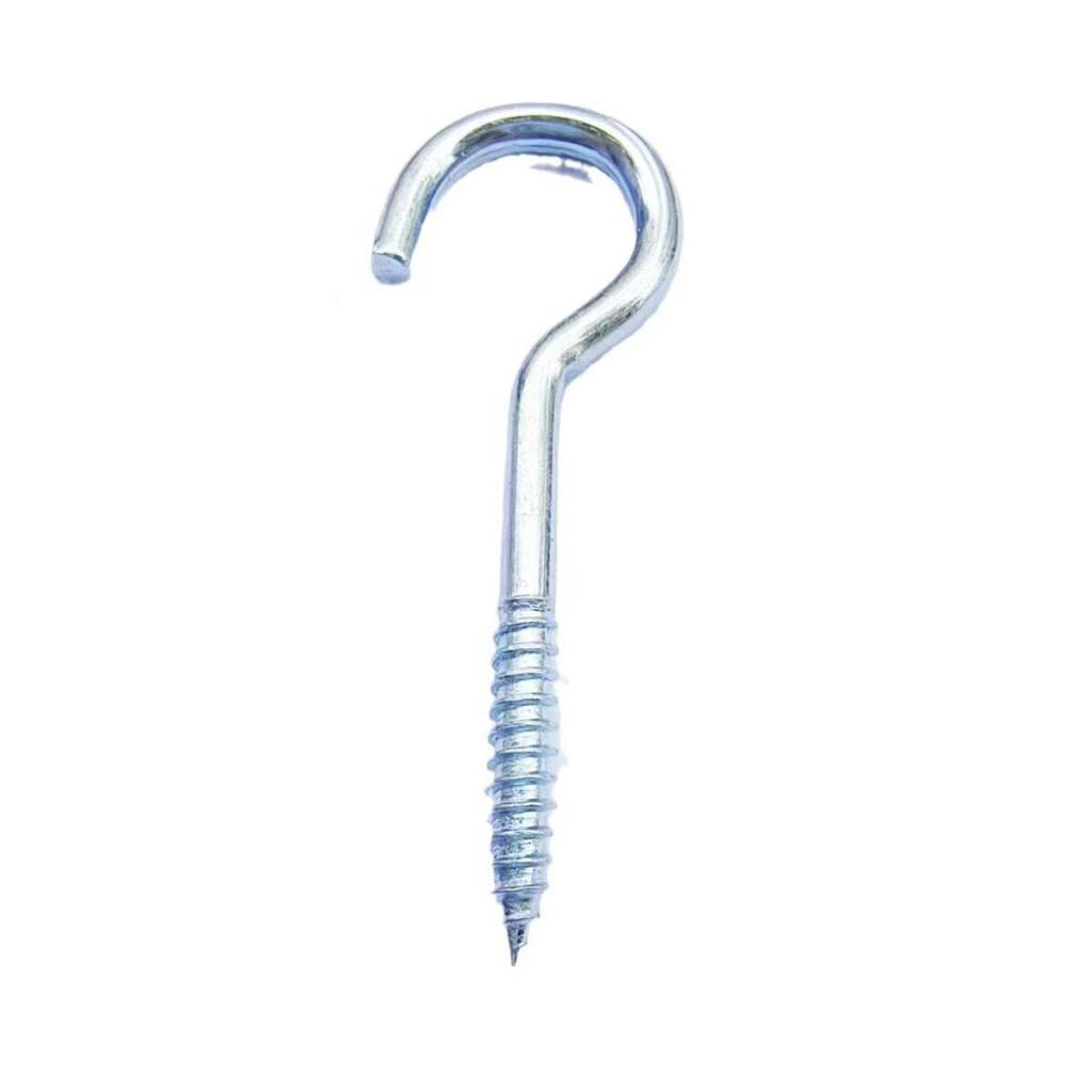 Galvanized Self-Tapping Metal Hook: Question Mark, Sheep Horn, Screw Ring Eyelet