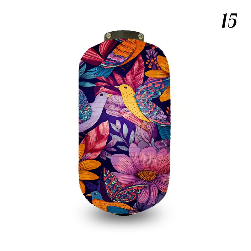 Japanese Style Cloth Lantern Retro Flower And Bird Art Pattern Lanterns Izakaya Sushi Shop Restaurant Holiday Party Decoration