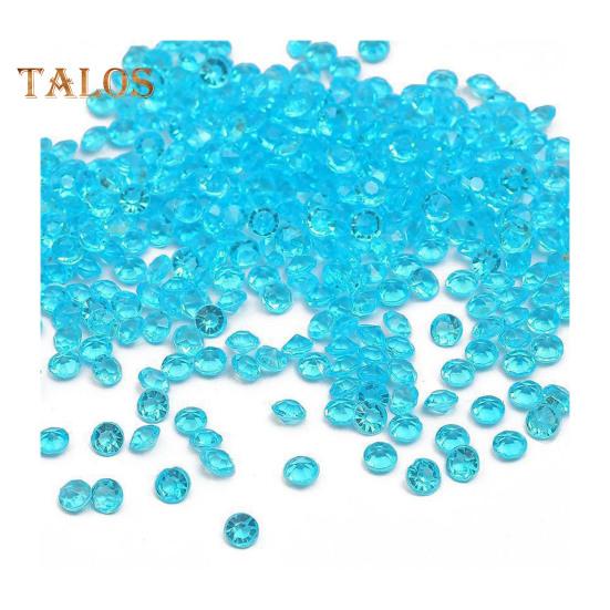 

1000 шт. акриловые стразы цветные смоляные искусственные хрустальные камни DIY поделки наполнители для ваз свадьбы домашний декор стола синий
