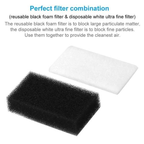 30 Premium Foam and Ultra-Fine Filters for CPAP Filters, M Series