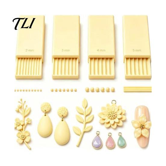 Mini Clay Mold 4Pcs/Set Gel Ball Makers, Polymer Rollers, 2mm 3mm 4mm 5mm Crafting Equipment Sphere Shaper Nail Art Bead Rollers for 3D Flowers,